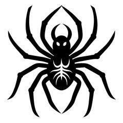 Halloween spider vector,spider isolated on white background