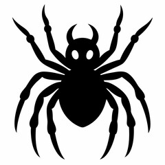 Halloween spider vector,spider isolated on white background
