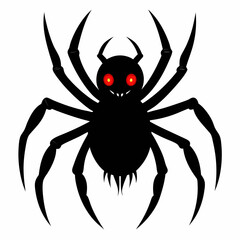 Halloween spider vector,spider isolated on white background