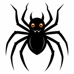 Halloween spider vector,spider isolated on white background