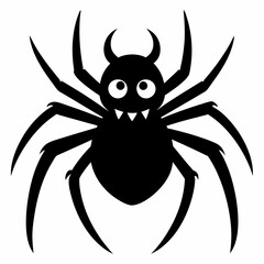 Halloween spider vector,spider isolated on white background