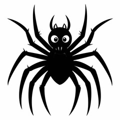 Halloween spider vector,spider isolated on white background