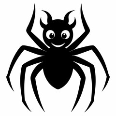 Halloween spider vector,spider isolated on white background