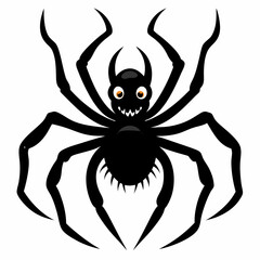 Halloween spider vector,spider isolated on white background