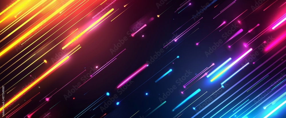 Poster background for presentations and powerpoints based on abstract futuristic technology