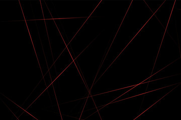 Abstract black with red lines, triangles background modern design. Vector illustration EPS 10.