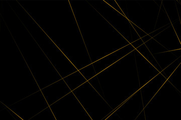 Abstract black with gold lines, triangles background modern design. Vector illustration EPS 10.