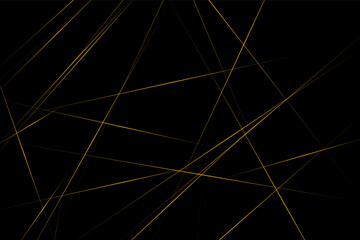 Abstract black with gold lines, triangles background modern design. Vector illustration EPS 10.