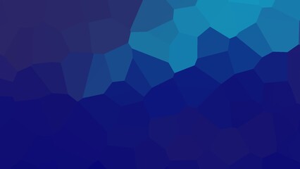 Blue stained glass geometric abstract background