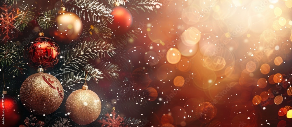 Aufkleber festive backdrop for christmas and new year s celebrations with available space for text or images. 