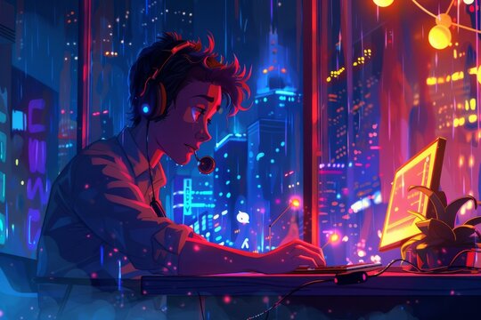 animated like, phrasal verbs background 