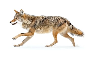 Fototapeta premium Coyote Running in Snow