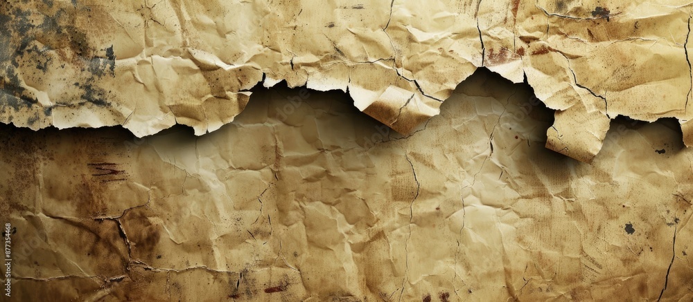 Poster creating a background with torn paper texture requires time and creativity adding an extra dimension
