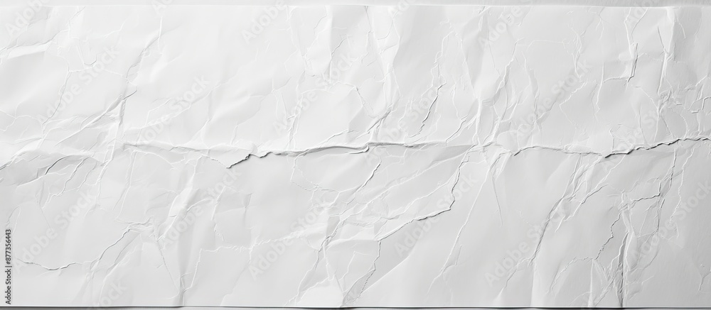 Poster top view of a pristine white paper texture as a background with ample copy space image