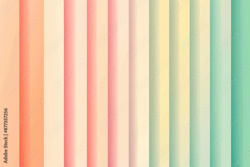 Poster summer illustration template with a colorful abstract pattern background