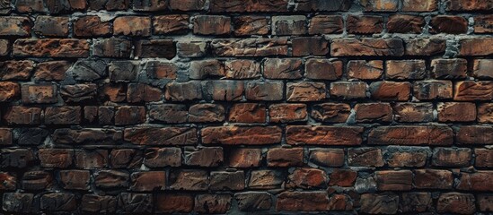 Background with a brick wall as a copy space image