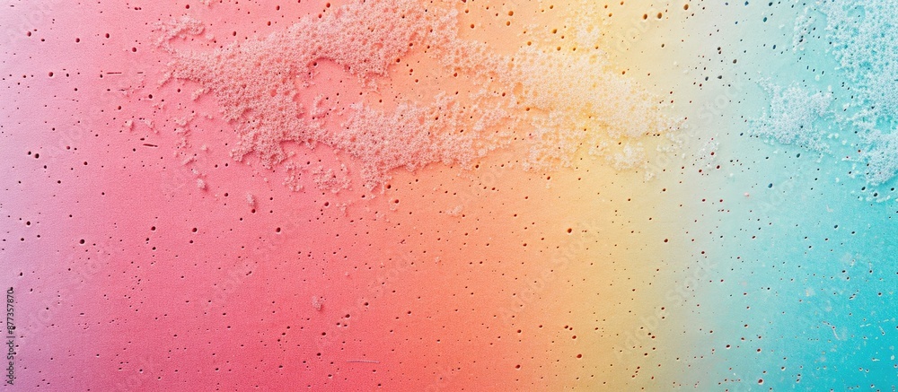 Poster gradient colored background using real foam sponge paper texture for design with copy space image