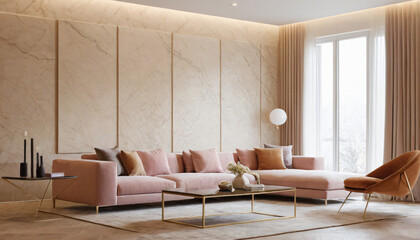 modern living room with fireplace