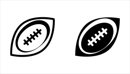 American football icon set. American football Vector illustration isolated on white background.