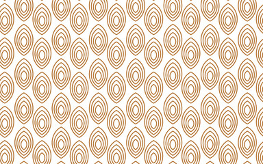 Fototapeta premium Luxury art deco seamless pattern background. Golden and white background. 