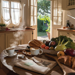 still life with vegetables and fruits 