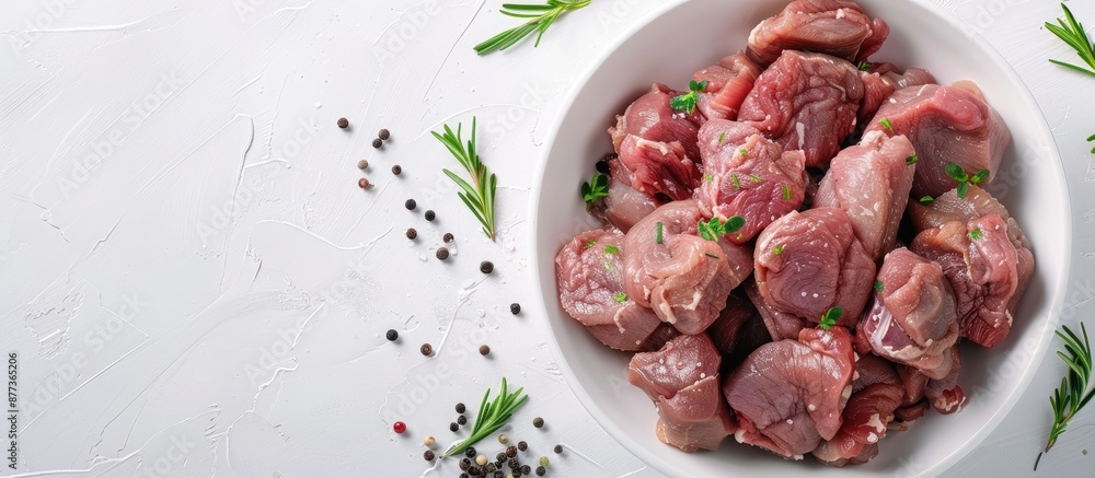 Aufkleber fresh chicken gizzards displayed on a blank white background with ample copy space image