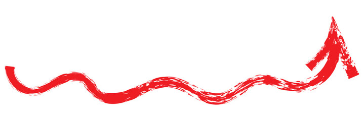 Grunge arrows collection. Set of hand drawn grunge arrow. Grungy brushes realistic. Black sketch handmade watercolor doodle arrow - stock vector.