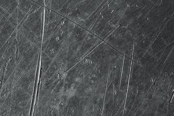 Weathered steel background, metal plate made of aluminum or titanium alloy.