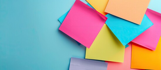 Colorful sticky notes with copy space image