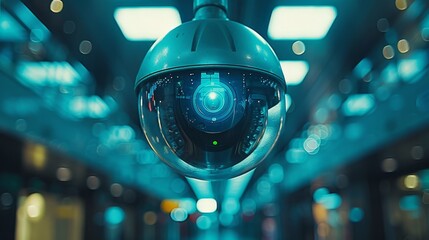 Security Surveillance Camera in Modern Setting - Generative AI