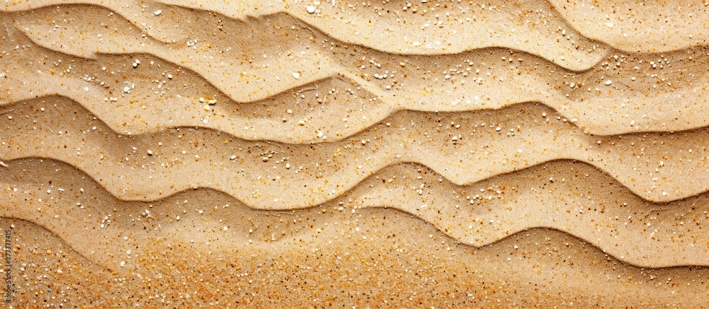 Poster top down view of a sandy beach background with a textured surface ideal for a copy space image