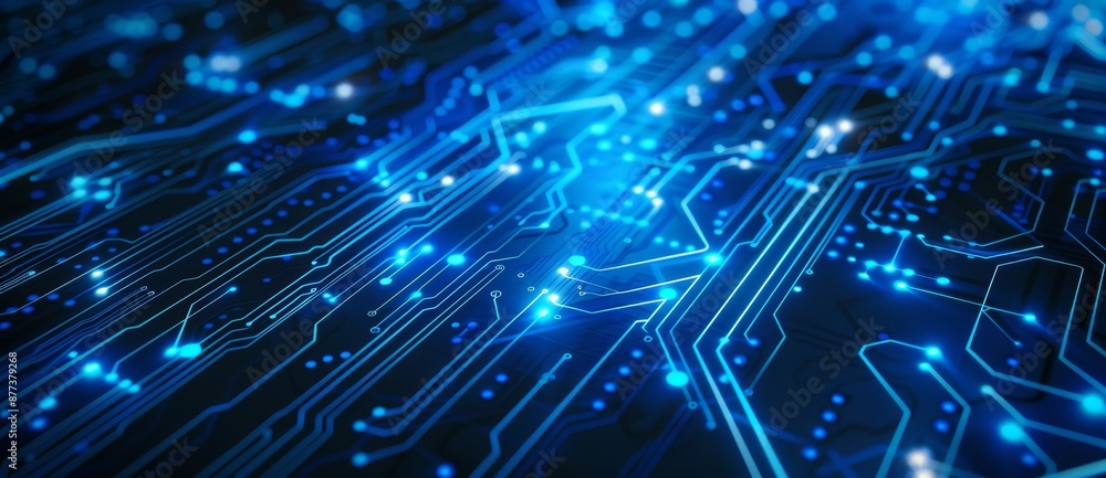 Poster rendering of a technological surface in abstract 3d. modern background.