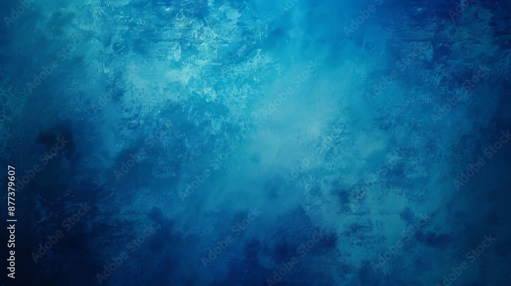Poster background with blue curves, smooth shape in blue color with blurred lines, abstract background with