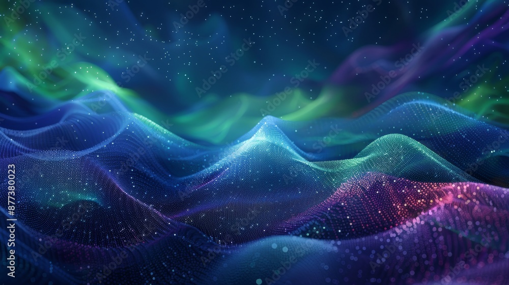 Poster this is a sophisticated 3d digital technology background, a futuristic sci-fi user interface with gr