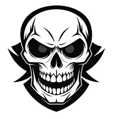 Halloween Ghost Silhouette Vector illustration