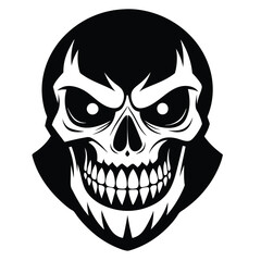 Halloween Ghost Silhouette Vector illustration