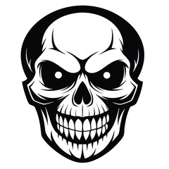 Halloween Ghost Silhouette Vector illustration