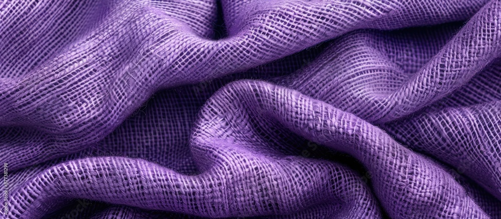 Poster visually captivating copy space image chunky lilac woolen fabric with a textured twill pattern perfe