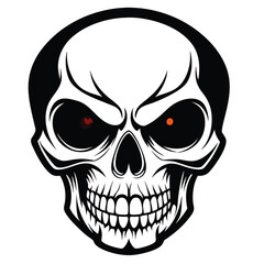 Halloween Ghost Silhouette Vector illustration