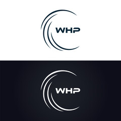 WHP logo. W H P design. White WHP letter. WHP, W H P letter logo design. W H P letter logo design in GOLD, GOLDEN LOGO, THREE, style. letter logo set in one artboard. W H P letter logo vector design.