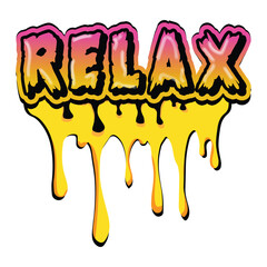 Relax vector typography t-shirt design,