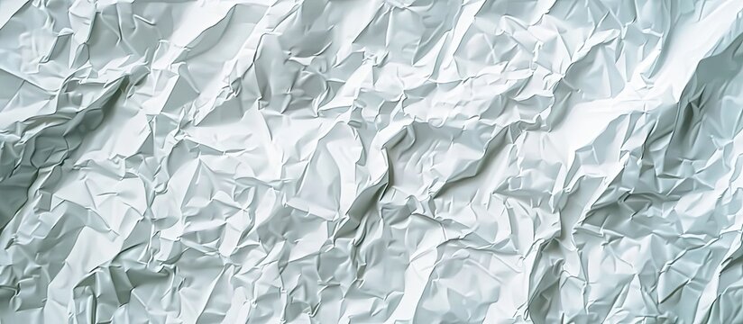 Crumpled white paper background with a vintage texture suitable for web design screensavers templates or packaging with a versatile copy space image