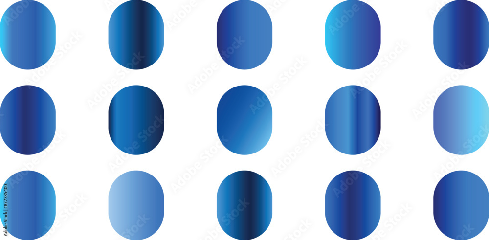 Poster swatches collection. realistic gradient color set. abstract vector set of color metallic gradients. 