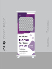 Real Estate Modern Home roll up 