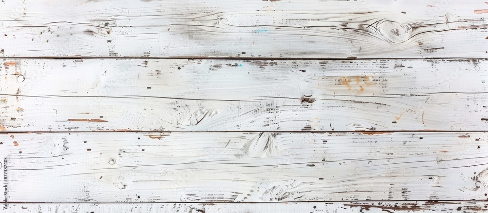 Poster a weathered white painted distressed wooden backdrop with a rustic texture ideal for showcasing phot