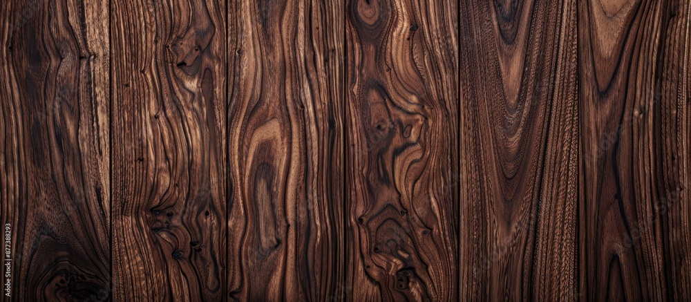 Poster detailed close up of a solid dark wood texture background with copy space image