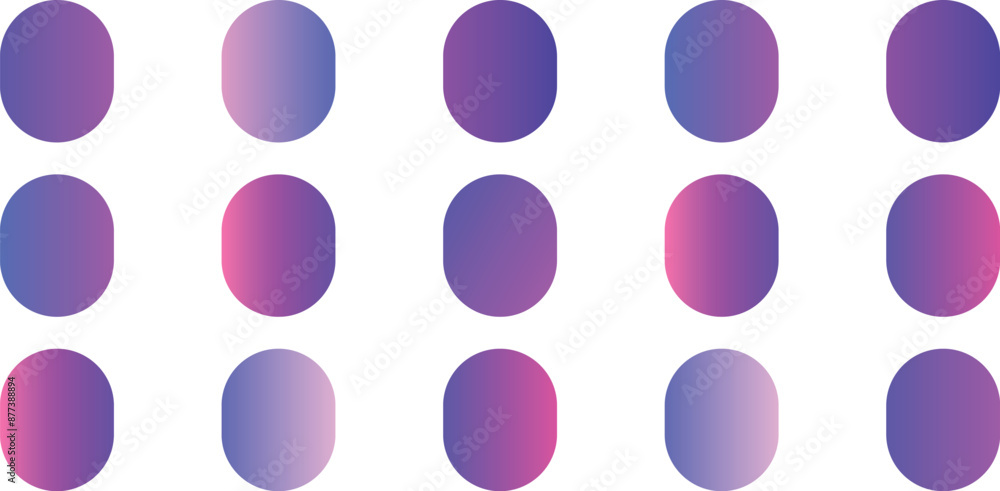 Poster swatches collection. realistic gradient color set. abstract vector set of color metallic gradients. 
