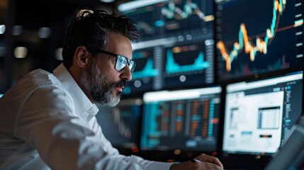 Currency management meeting, professionals discussing securities and assets, positive emotional engagement, dynamic workspace