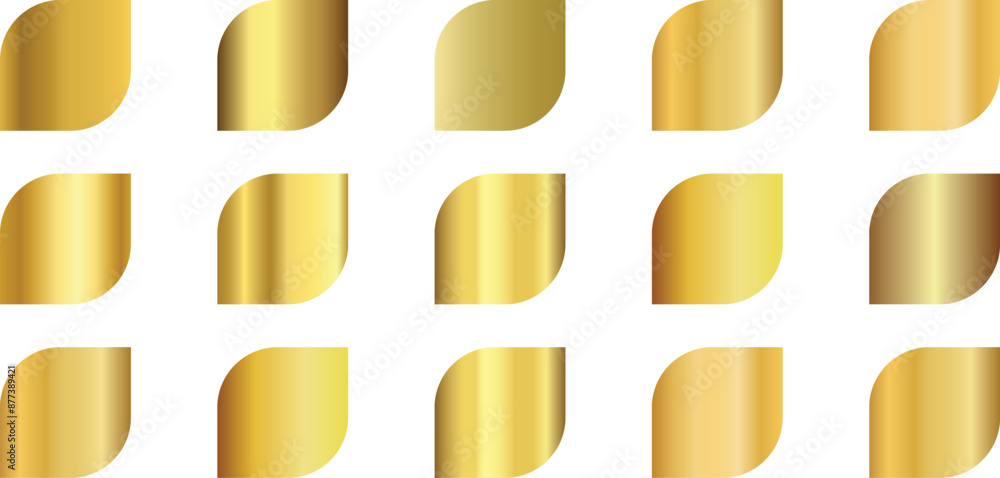 Poster swatches collection. realistic gradient color set. abstract vector set of color metallic gradients. 