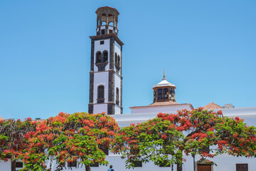 Iglesia de la Concepción - A historic church with a distinctive bell tower, dating back to the 16th century.. Santa Cruz de Tenerife - Impressions from the capital of Tenerife and the seat of governme